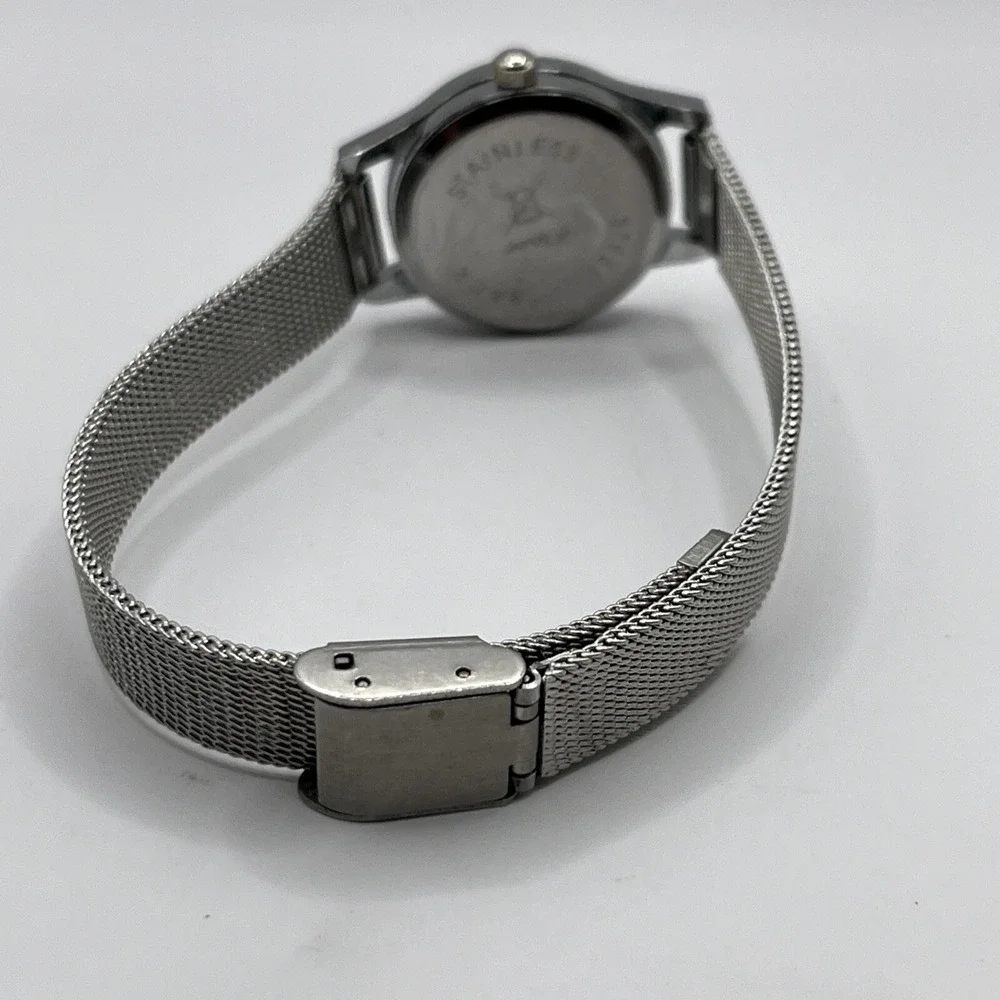 Paris Eifel Tower Women's Quartz Watch Mesh‎ Metal Band- New Battery!